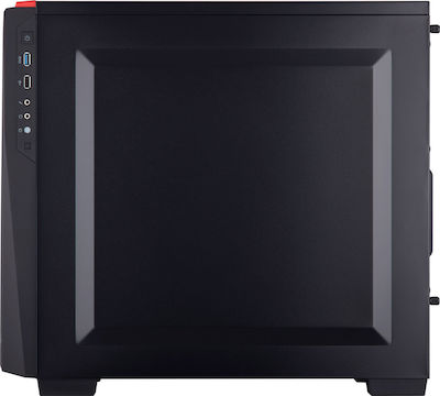 Corsair Carbide Spec-04 Tempered Glass Gaming Midi Tower Κουτί Υπολογιστή με Πλαϊνό Παράθυρο Black/Red