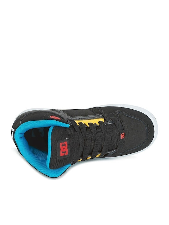 Rebound Παιδικά Sneakers High Μαύρα