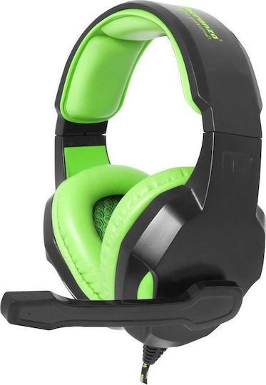 Esperanza Cobra Over Ear Gaming Headset με σύνδεση 2x3.5mm Πράσινο