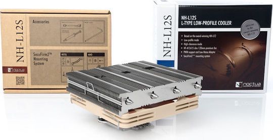 Noctua NH-L12S CPU Cooling Fan Low Profile For Socket AM5/115x/1700 Brown