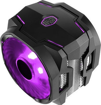 CoolerMaster MasterAir MA610P Ψύκτρα Επεξεργαστή Διπλού Ανεμιστήρα για Socket AM4/115x/AM3/AM3+ με RGB Φωτισμό