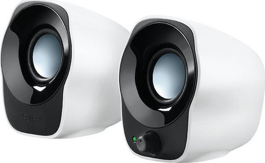 Logitech Z120 Ηχεία Υπολογιστή 2.0 με Ισχύ 1.2W σε Λευκό Χρώμα