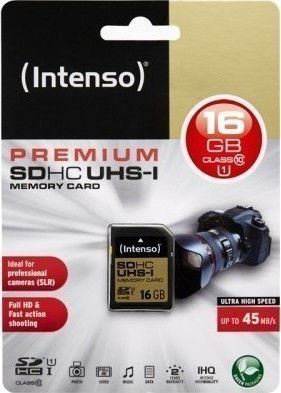 Intenso Premium SDHC 16GB Clasa 10 U1 UHS-I