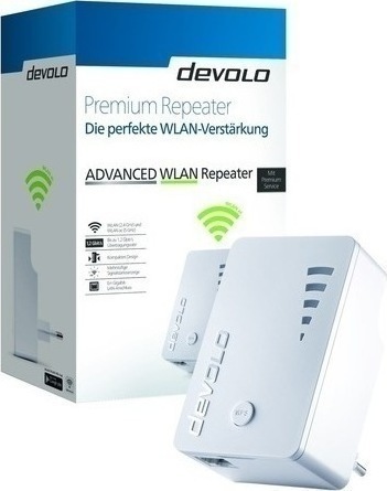 Devolo Repeater AC WiFi Extender Dual Band (2.4 & 5GHz) 1200Mbps ...