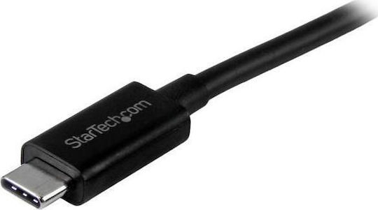StarTech USB 2.0 Cable USB-C male - USB-C 60W Μαύρο 1m USB31CC1M
