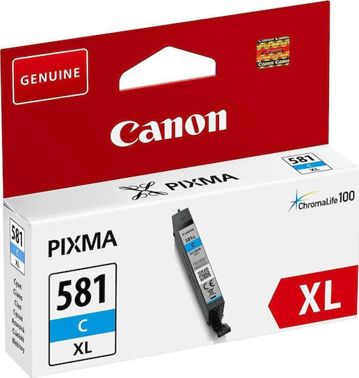 Canon CLI-581XL Γνήσιο Μελάνι Εκτυπωτή InkJet Κυανό (2049C001)