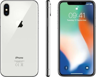 Apple iPhone X Single SIM (3GB/64GB) Ασημί