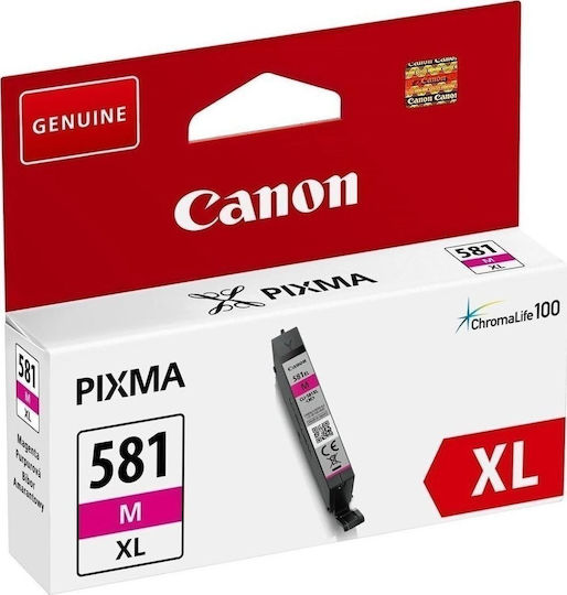 Canon CLI-581XL Γνήσιο Μελάνι Εκτυπωτή InkJet Ματζέντα (2050C001)