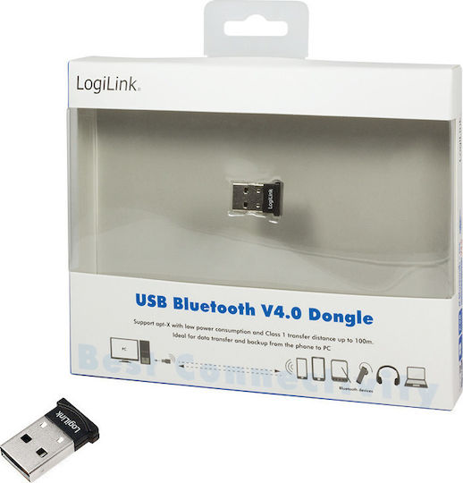 LogiLink USB Bluetooth 4.0 Adapter με Εμβέλεια 100m (BT0015)