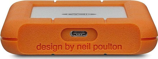 Lacie Rugged USB-C USB 3.1 / USB-C External 3.5" HDD 4TB Orange