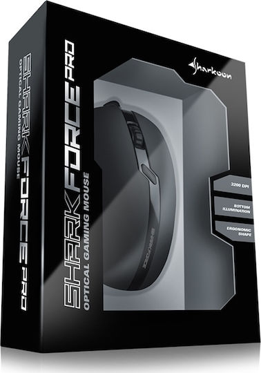 Sharkoon Shark Force Pro Gaming Ποντίκι 3200 DPI Μαύρο