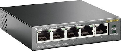 TP-LINK TL-SG1005P v1 Unverwaltet L2 PoE Switch mit 5 Ports Ethernet