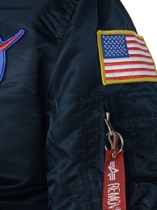 Flight MA-1 VF Nasa Jacket Bomber Navy Blue