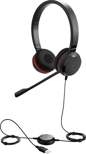 Jabra Evolve 30 II Stereo On Ear Multimedia Headphone with Microphone 3.5mm Jack