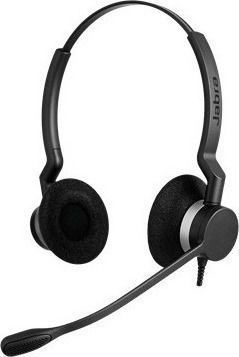 Jabra Biz 2300 Quick disconnec Auf dem Ohr Multimedia-Headsets mit Mikrofon und Verbindung USB-A in Schwarz Farbe