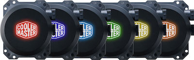 CoolerMaster MasterLiquid ML240L RGB Υδρόψυξη Επεξεργαστή Διπλού Ανεμιστήρα 120mm για Socket AM4/115x