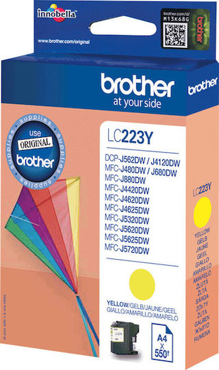 Brother LC223 Original InkJet Printer Ink Yellow (LC-223Y)