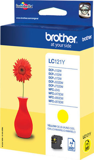 Brother LC121 Original InkJet Printer Ink Yellow (LC-121Y)