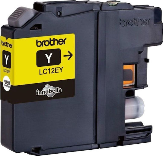 Brother Γνήσιο Μελάνι Εκτυπωτή InkJet Κίτρινο (LC-12EY)