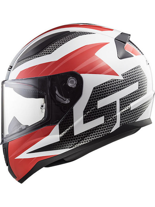 LS2 FF353 Rapid Kids Full Face Helmet ECE 22.05 1300gr Grid White/Red