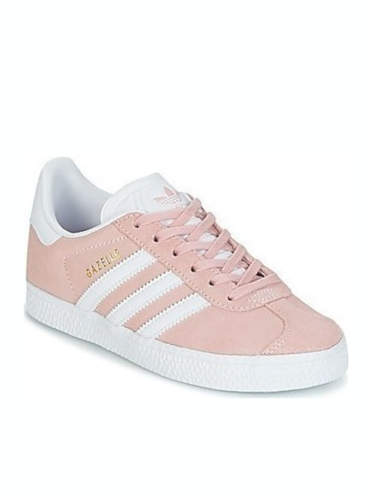 Adidas Παιδικά Sneakers Gazelle Ανατομικά για Κορίτσι Icey Pink / Cloud White / Gold Metallic