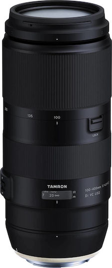 Tamron Full Frame Φωτογραφικός Φακός 100-400mm f/4.5-6.3 Di VC USD Tele Zoom για Canon EF Mount Μαύρος