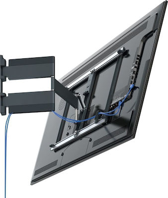 Vogel's Thin 445 8394450 Wall TV Mount with Arm up to 55" and 18kg Black Black