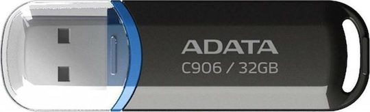 Adata C906 32GB USB 2.0 Stick Μαύρο