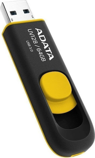 Adata DashDrive UV128 64GB USB 3.0 Stick Yellow