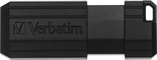 Verbatim PinStripe 8GB USB 2.0 Stick Μαύρο