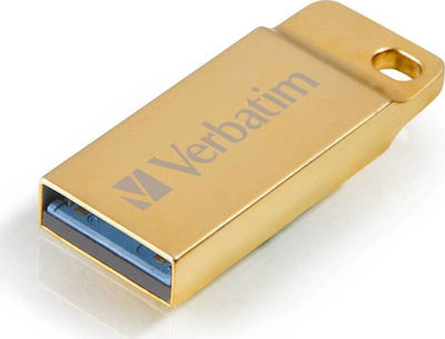 Verbatim Metal Executive 32GB USB 3.0 Stick Χρυσό