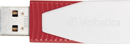 Verbatim Swivel 16GB USB 2.0 Stick Rot