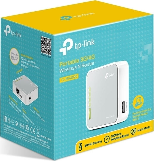 TP-LINK TL-MR3020 v3 Ασύρματο Router Wi‑Fi 4