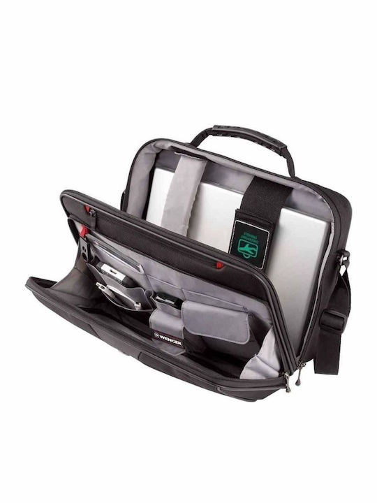 Wenger Legacy Double Gusset Τσάντα Ώμου / Χειρός για Laptop 16" σε Μαύρο χρώμα