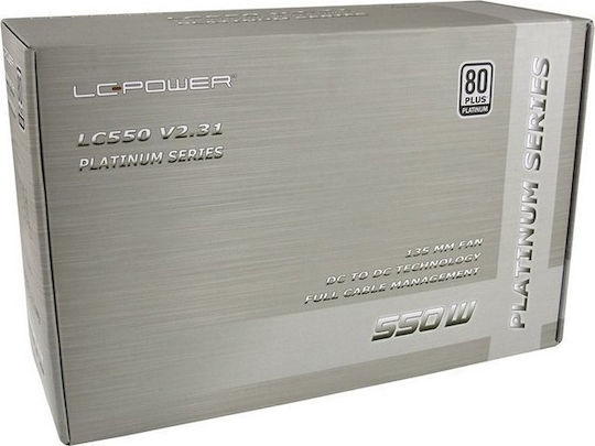 LC-Power LC550 rev. 2.31 550W Black Computer Power Supply Full Modular 80 Plus Platinum