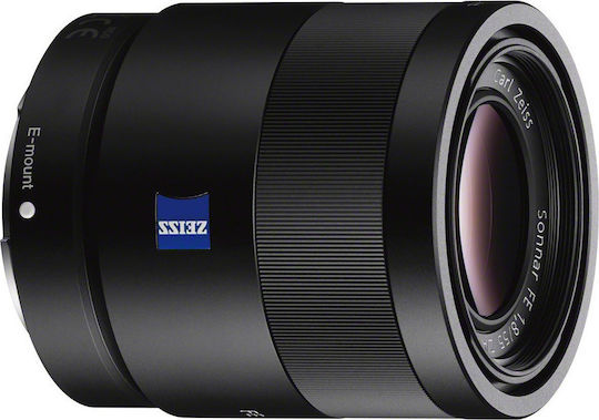 Sony Full Frame Camera Lens Sonnar T* FE 55mm F1.8 ZA Fixed for Sony E Mount Black