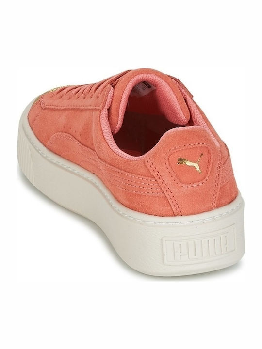 Suede Platform Glam Kinder Sneakers Orange
