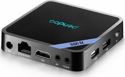 Pendoo TV Box X8 Mini 4K UHD με WiFi USB 2.0 2GB RAM και 16GB Αποθηκευτικό Χώρο με Λειτουργικό Android 7.1