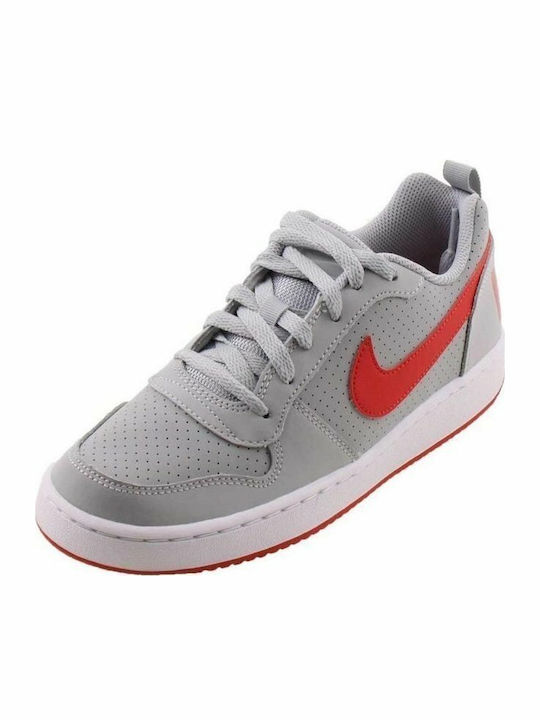 Nike Court Borough Low GS Kids Basketball Shoes Gray