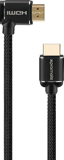 Promate proLink4K1-500 HDMI 2.0 Premium High Speed 4K 60Hz HDR Braided Cable HDMI male - HDMI male 5m Μαύρο