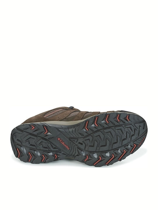 Columbia Canyon Point Waterproof Ανδρικά Ορειβατικά Παπούτσια Αδιάβροχα Καφέ