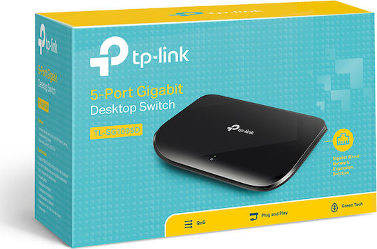 TP-LINK TL-SG1005D Unmanaged L2 Switch with 5 Gigabit (1Gbps) Ethernet Ports