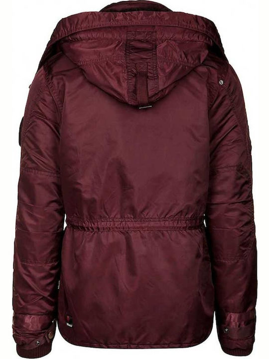 Ivar 2014JK153 Bordeaux Winter Jacket Burgundy