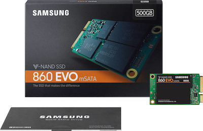 Samsung 860 Evo mSATA SSD 500GB τύπου mSATA με σύνδεση SATA III MZ-M6E500BW