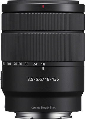 Sony Crop Camera Lens E 18-135mm f/3.5-5.6 OSS Tele Zoom / Wide Angle Zoom for Sony E Mount Black