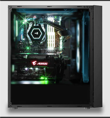 Aerocool Quartz Gaming Midi-Turm Computergehäuse mit RGB-Beleuchtung Mehrfarbig