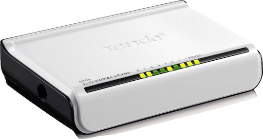 Tenda S108 v1 Unmanaged L2 Switch με 8 Θύρες Ethernet