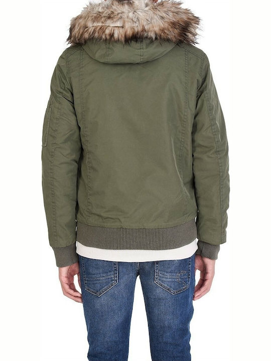 Splendid Men's Winter Jacket Khaki