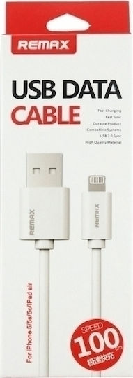 Remax Data Cable RC-007i USB-A to Lightning Cable White 1m