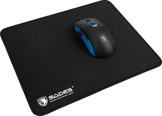 Sades Zap Gaming Mouse Pad Medium (320mm) Μαύρο SA-P2-M